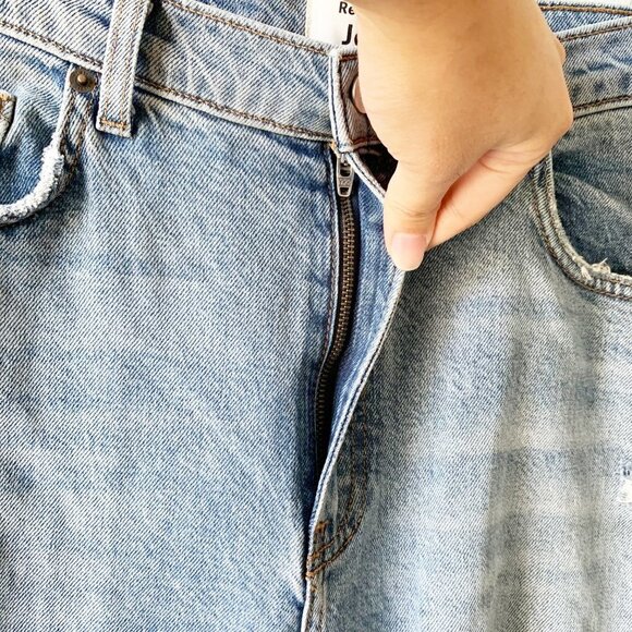 Reformation High & Skinny Miami Destroyed Jeans 30 - Picture 9 of 12